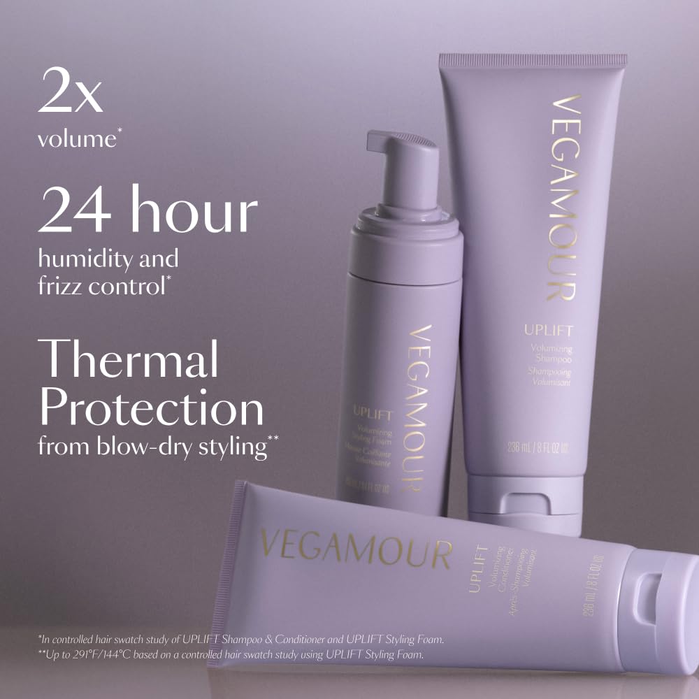 VEGAMOUR UPLIFT Volumizing Shampoo For fine, flat & thinning hair, Provides Volume & Resists Humidity, Non Sticky Formula, Bouncy Soft Hair VEGAMOURBuy Supplements Australia