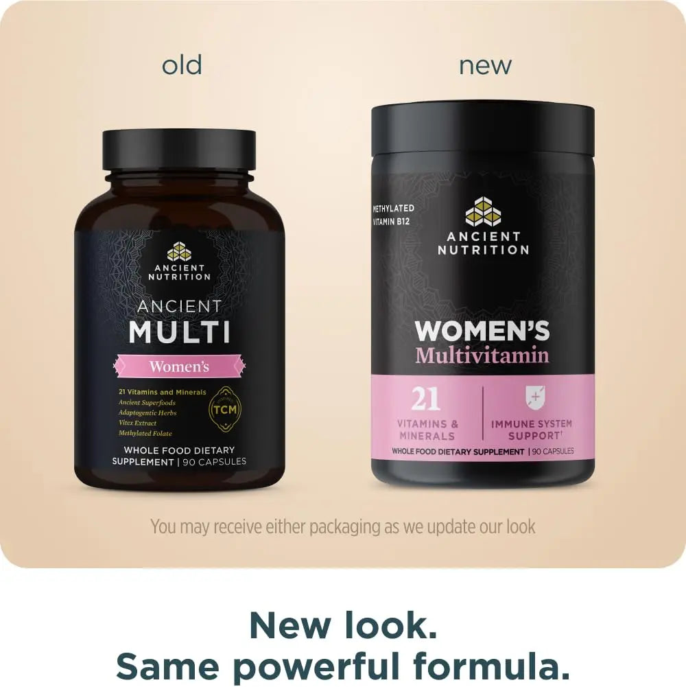 Ancient Nutrition Multivitamin for Women, Multi Women's, Methylated Vitamin D, C, B12, Zinc, Magnesium Ancient NutritionBuy Supplements Australia