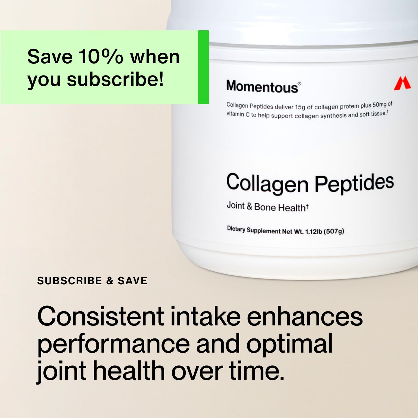 Momentous Grass-Fed Collagen Peptides Powder - Collagen Protein Powder with Fortigel & Vitamin C for Hair, Skin, Nails, & Joint Health Support - NSF Certified for Sport - Packaging May Vary Momentous buy supplements Au