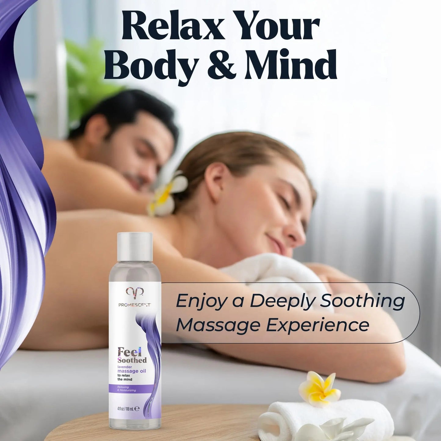 Promescent Lavender Massage Oil for Massage Therapy, Massage Oils for Date Night, Premium Lavender Body Oil for Men & Women to Relieve Stress & Sore Muscles, Essential Oils for Skin (4 oz) Promescent buy supplements Au