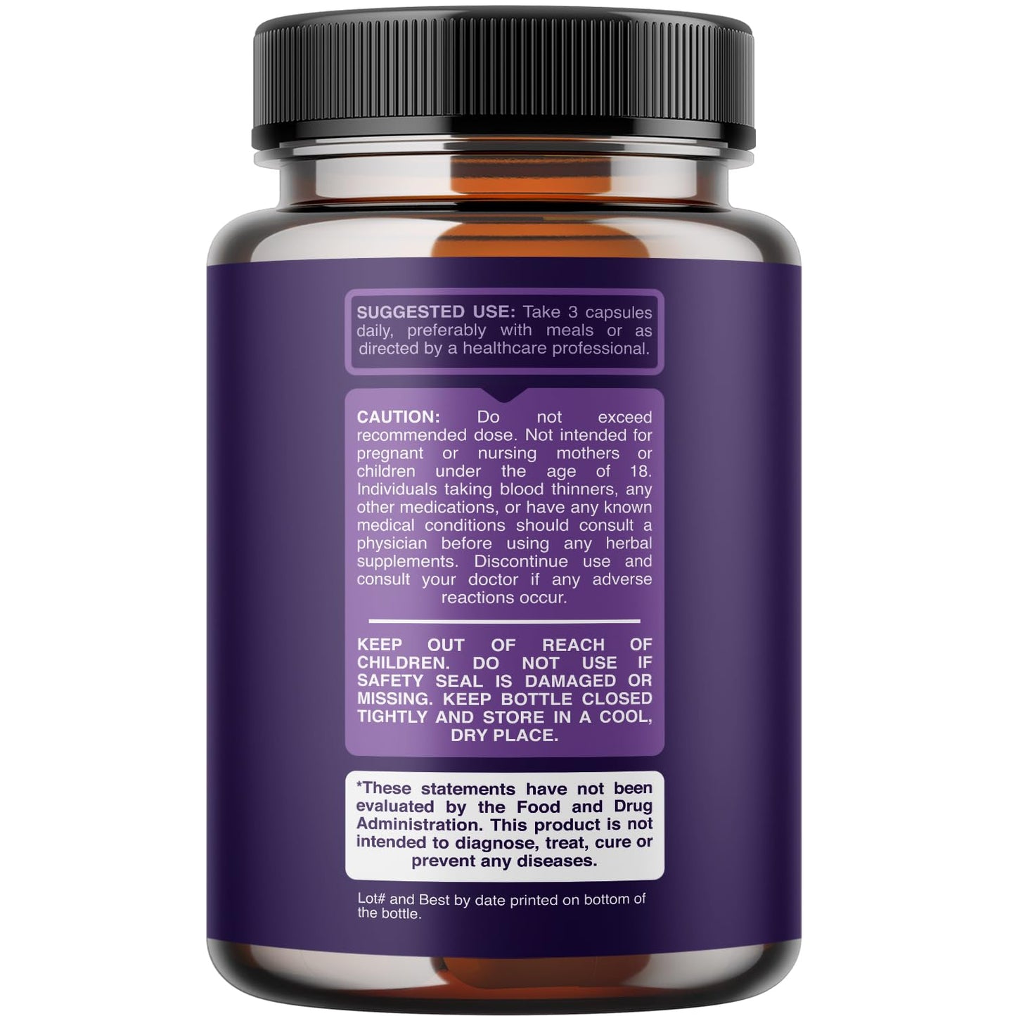 Highly Potent Magnesium Complex Capsules - Triple Magnesium Blend with Taurate Glycinate and Malate - 400mg Supplement Supports Relaxation & Overall Wellness Non-GMO Vegan - 90 Count PhytoralBuy Supplements Australia