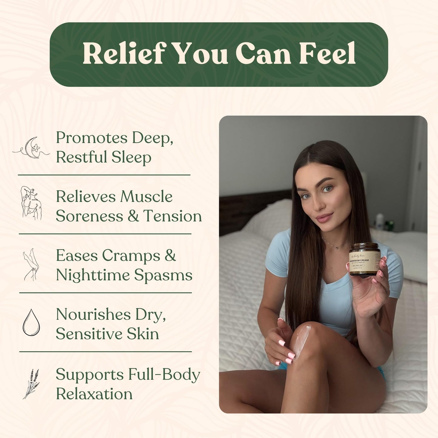 Remedy Mama Magnesium Cream for Sleep, Cramps & Muscle Soreness – with Hemp Seed Oil, Jojoba, Shea & Mango Butter – Natural, Skin-Friendly & Safe for Kids – Lavender – 4oz Glass Jar – Made in Canada Remedy MamaBuy Supplements Australia