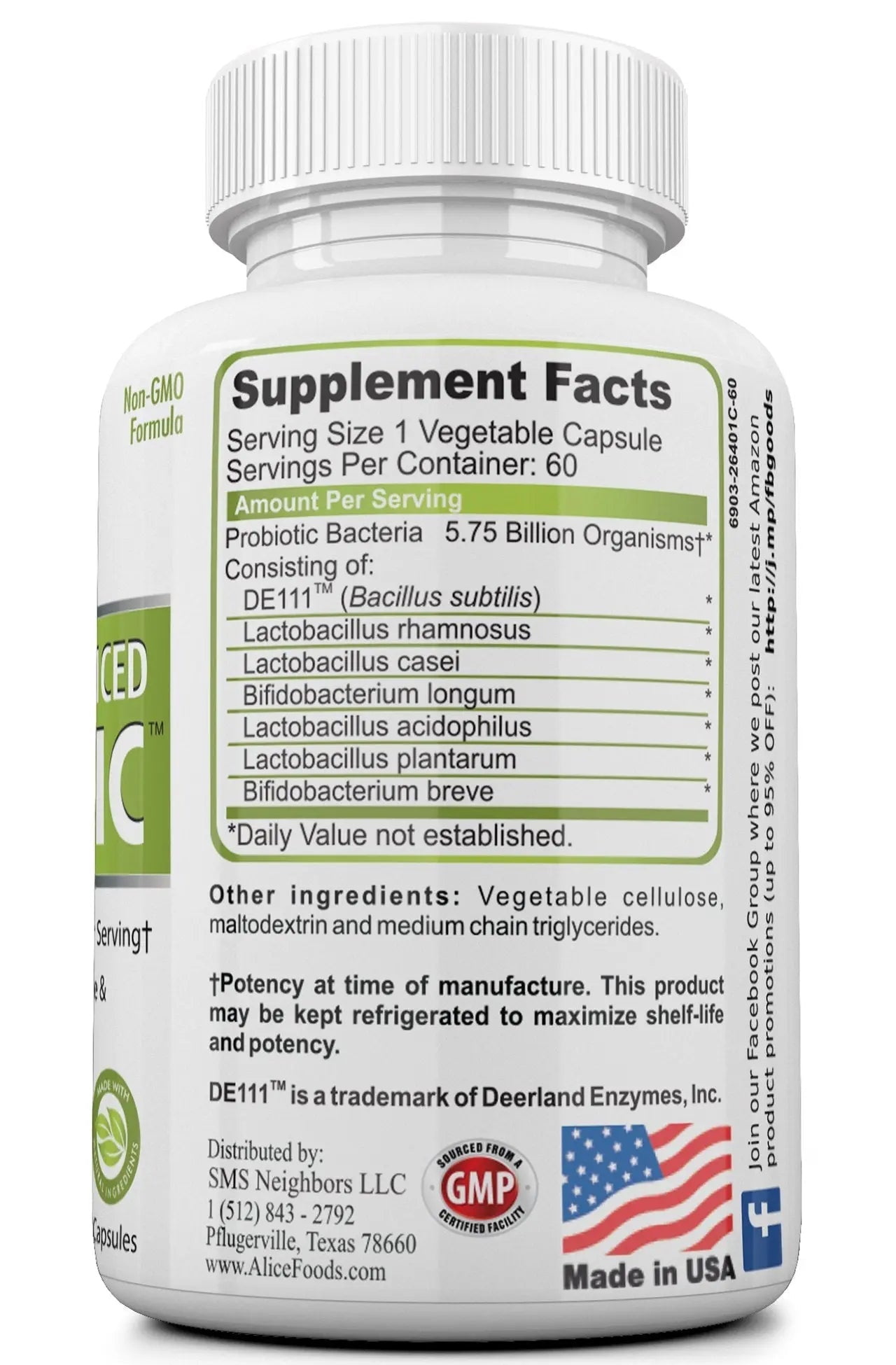 Fast Natural Bloating Relief - Bifidus Best Advanced Probiotic 60 Day + Kombucha Guide - Premium Probiotics for Men and Women - for Intestinal Problems, Bloating, Diarrhea, Gas, Bladder, UTI Alice Foods buy supplements Au