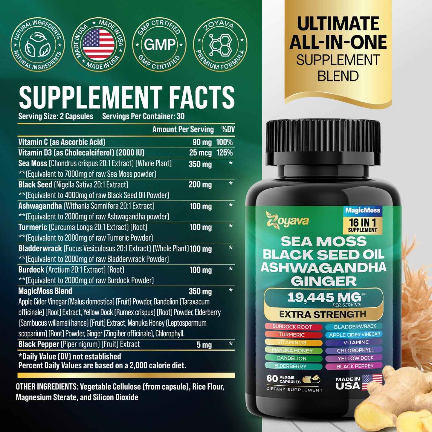 Zoyava Sea Moss 16-in-1 and Collagen 14-in-1 Bundle ZoyavaBuy Supplements Australia