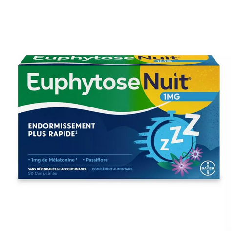 Euphytose nuit 1 mg melatonin - 30 tablets