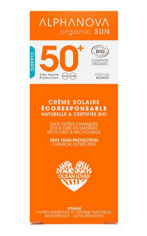 Eco-responsible sun cream spf 50 ALPHANOVA ORGANIC SUN