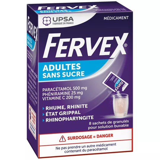 Fervex Adult Sugar Free 8 Sachets