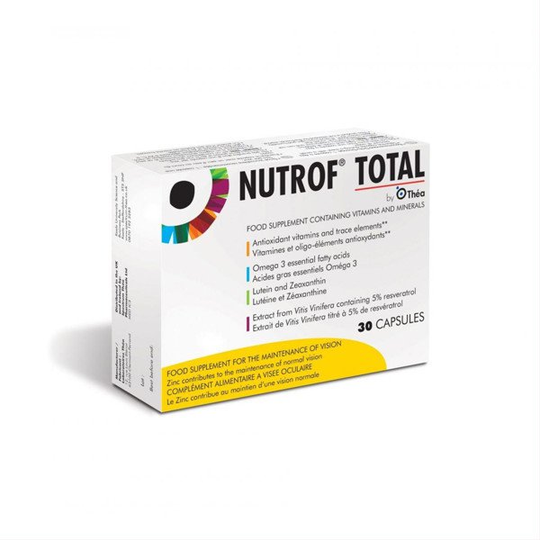 NUTROF TOTAL, for vision preservation, 30 soft gelatin capsules