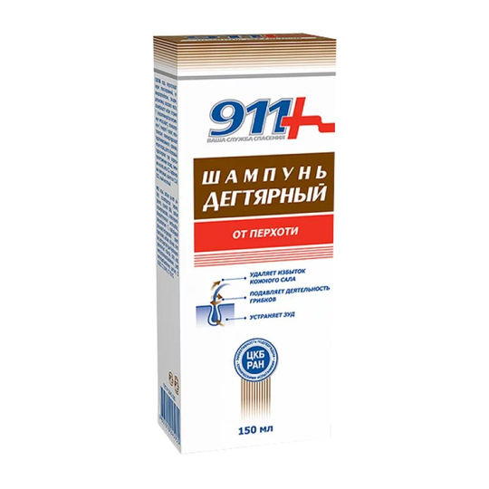 911 "Degternyj" Birch Tar Anti-Dandruff Shampoo 150ml