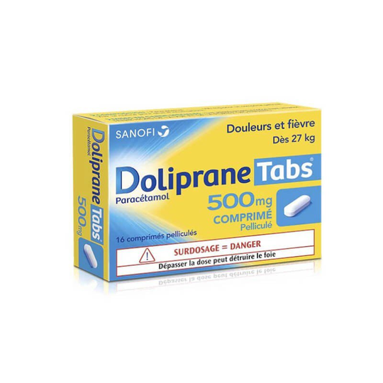 Doliprane Tabs 500mg - 16 tablets SANOFI