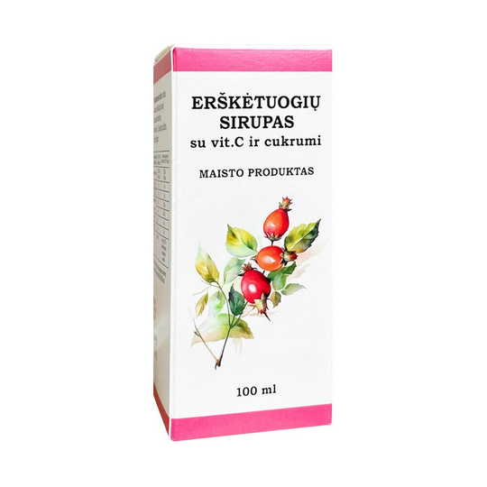 Rosehip Syrup Vitamin C Natural Immune System Biolik, 100 ml