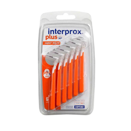 Interprox plus super micro orange interdental brush, 6 pieces