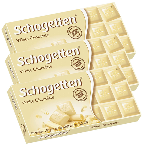 Schogetten German Chocolate Pack of 3 White Chocolate 100 grams