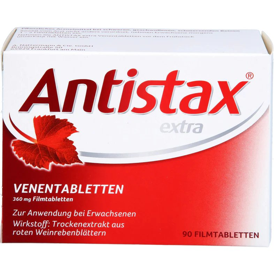 Antistax extra vein tablets for varicose veins, 90 pcs