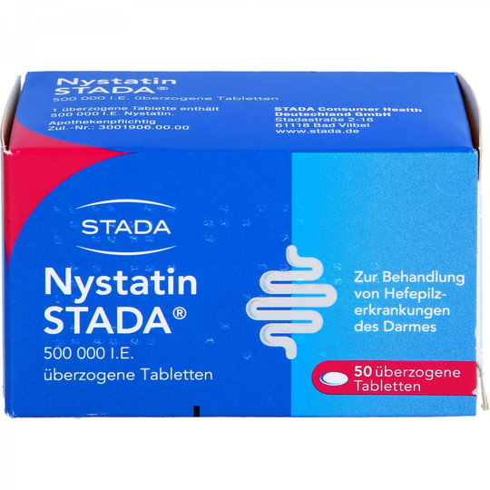 NYSTATIN STADA 500,000 IU coated tab. 50 pcs
