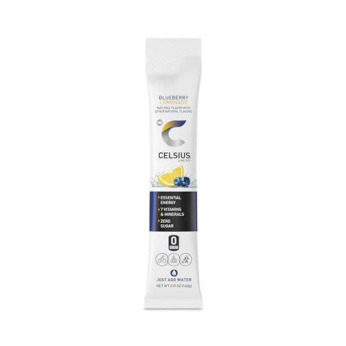 CELSIUS On-the-Go Essential Energy Drink Mix, Blueberry Lemonade (14 Stick Pack) CELSIUSBuy Supplements Australia