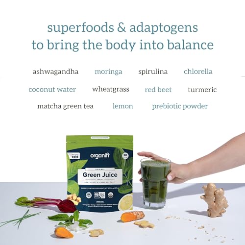 Organifi Green Juice - Organic Superfood Powder - 180-Day Supply - Organic Vegan Green OrganifiBuy Supplements Australia