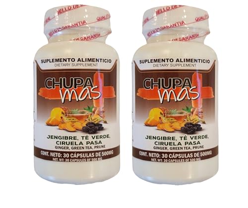 Lenico Comercializadora ChupaMas 60 Capsules Ginger, Green Tea, Prune, Artichoke Lenico ComercializadoraBuy Supplements Australia