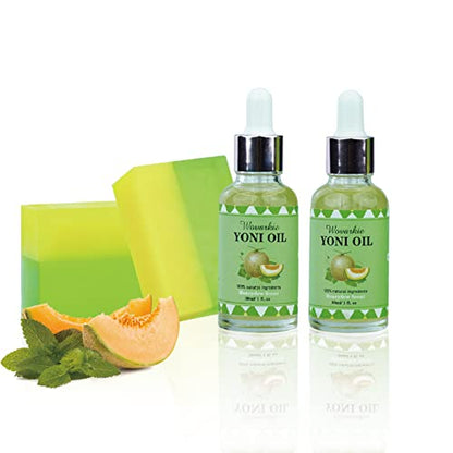 Yoni Soap Bars Yoni Wash & Yoni Oil Set Of 4, 2 * 5.29oz Handmade Vaginal Soap Feminine Wash