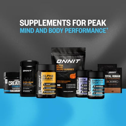 ONNIT Creatine Monohydrate Powder, IGEN™ Non-GMO Tested – 5g Premium Creatine for Muscle Strength, Power & Lean Mass, Supports Brain Health & Cellular Energy, Unflavored, 30 Servings, 5.29 oz 2-Pack ONNITBuy Supplements Australia