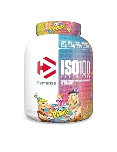 Dymatize ISO100 Hydrolyzed Protein Powder, 100% Whey Isolate Protein, 25g of Protein