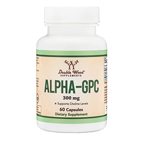 Alpha GPC Choline 600mg Capsules - Brain Support Supplement for Focus, Memory Double Wood SupplementsBuy Supplements Australia