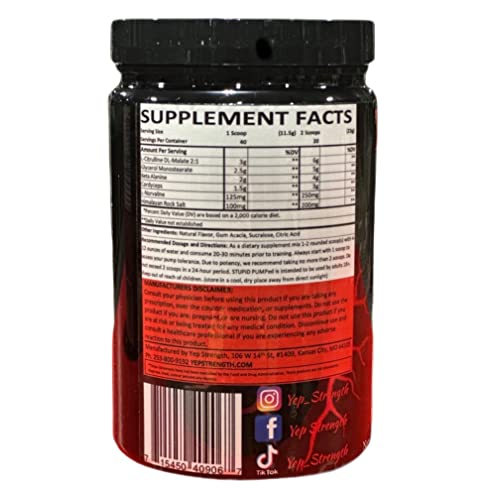Yep Strength Stupid Pumped (Strawberry Lemonade)