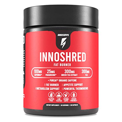 Inno Shred - Day Time Fat Burner | 100mg Capsimax, Grains of Paradise, Organic Caffeine InnoSuppsBuy Supplements Australia