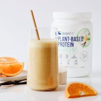 LeanFit Plant-Based Protein & Greens Natural Vanilla – 20g Plant Protein + 4 Leafy Greens LeanFitBuy Supplements Australia