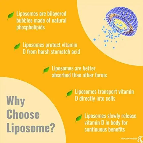UpNourish Liposomal Vitamin D3 5000 IU Softgels - 1 Year Supply | Organic Coconut Oil Infused Vitamin D Supplements - Support Bone, Dental, Heart, Mood & Immune Health - Non GMO Gluten Free - 365 ct UpNourish buy supplements Au