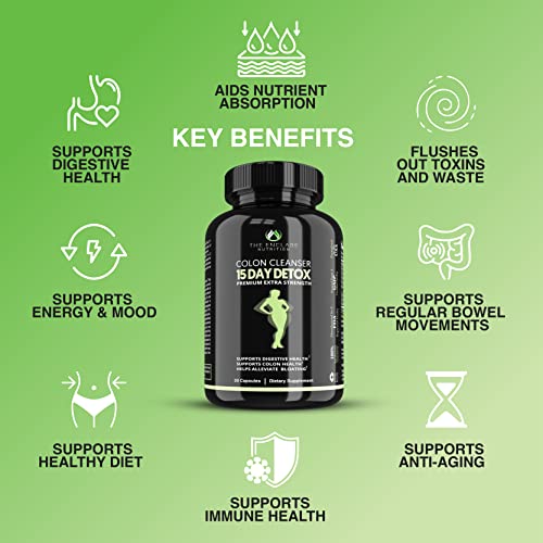 Colon Cleanser Detox. Premium 15 Day Fast-Acting Detox Cleanse Diet Pills, Probiotic THE ENCLARE NUTRITIONBuy Supplements Australia