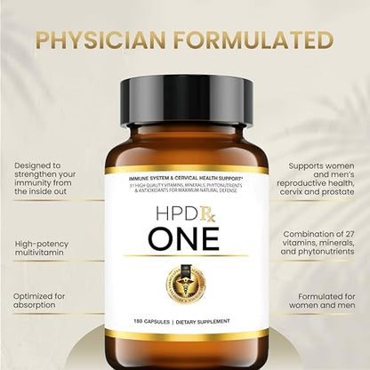 HPD Rx ONE Immunity Boost Multivitamin HPV Supplements for Women and Men, Pack of 6 HPD RxBuy Supplements Australia