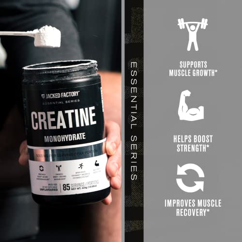 Jacked Factory Creatine Monohydrate Powder 425g - Creatine Supplement for Muscle Jacked FactoryBuy Supplements Australia