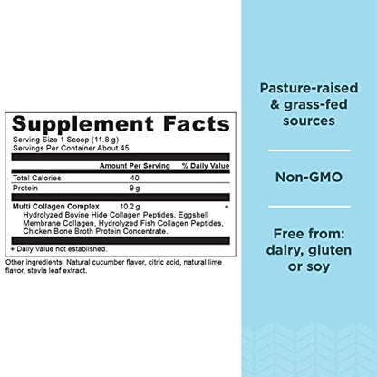 Ancient Nutrition Collagen Powder Protein, Multi Collagen Protein, Cucumber Lime, Hydroly Ancient NutritionBuy Supplements Australia