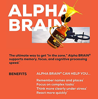 ONNIT Alpha Brain (120ct) - Over 1 Million Bottles Sold - Premium Nootropic Brain Sup ONNITBuy Supplements Australia