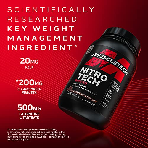 Protein Powder for Weight Loss - MuscleTech Nitro-Tech Ripped - Whey Protein Powder MuscleTechBuy Supplements Australia
