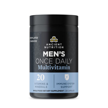 Ancient Nutrition Multivitamin for Men, Ancient Multi Men's Once Daily Vitamin Supplement 30 Ct, Vitamin A, Vitamin B and Vitamin K2, Fenugreek Seed Ancient NutritionBuy Supplements Australia