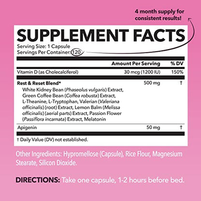 Night Time Fat Burner for Women | Weight Loss and Sleep Support Blend With Apigenin HAVASU NUTRITIONBuy Supplements Australia