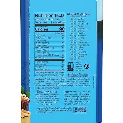 Sunwarrior Vegan Protein Powder Organic Plant-Based Protein | BCAA Amino Acids Hemp SunwarriorBuy Supplements Australia