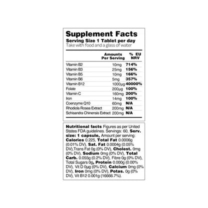 Vegetology Energy Supplements – Iron, Vitamin C & B2, B12, Folate & More – Vitamin Supple VEGETOLOGYBuy Supplements Australia