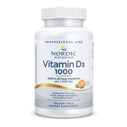 Nordic Naturals Pro Vitamin D3 1000, Orange - 120 Mini Soft Gels - 1000 IU Vitamin D3 - Supports Healthy Bones, Mood & Immune System Function - Non-GMO - 120 Servings Nordic NaturalsBuy Supplements Australia