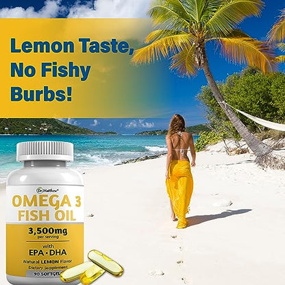 Burpless Fish Oil Pills. Triple Strength Omega 3 Fish Oil Burpless. EPA DHA Omega 3 Supplement Dr. MatthewBuy Supplements Australia