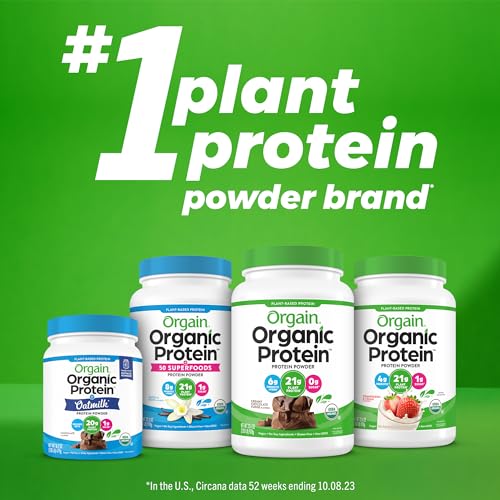 Orgain Organic Vegan Protein Powder, Iced Coffee - 21g Plant Based Protein, Gluten Free OrgainBuy Supplements Australia
