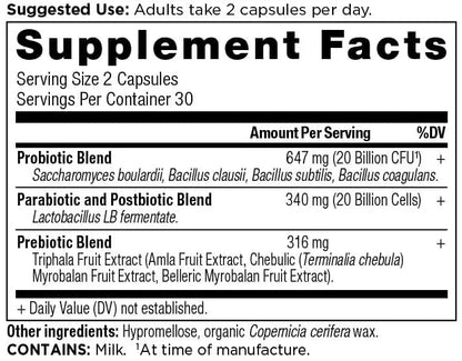 Ancient Nutrition SBO Probiotic Trinity Daily Care, Probiotics for Digestive Health, 40 Billion Blend of Prebiotics, Probiotics, Postbiotics, and Parabiotics Reduces Occasional Bloating, 60 Count Ancient NutritionBuy Supplements Australia