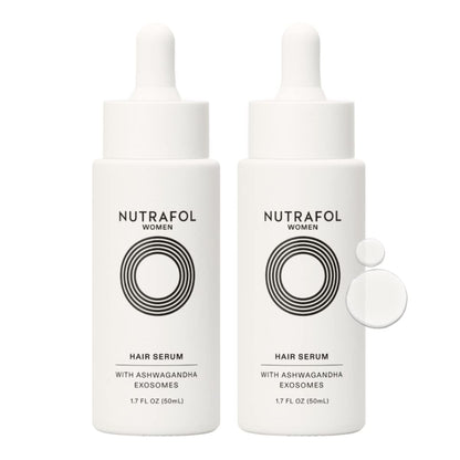 Nutrafol Women's Hair Serum, Safe for Hair Extensions and Color, for Visible Thickness and Strength, Vegan, Lightweight and Fast-Absorbing - 1.7 Fl Oz, Pack of 2 NutrafolBuy Supplements Australia