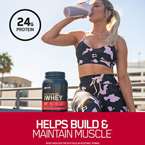 Optimum Nutrition Gold Standard 100% Whey Protein Powder, Strawberry, 1 Pound Optimum NutritionBuy Supplements Australia