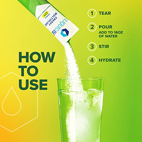 Liquid I.V. Hydration + Energy Multiplier - Mango Tamarind - Hydration Powder Packets Liquid I.V.Buy Supplements Australia
