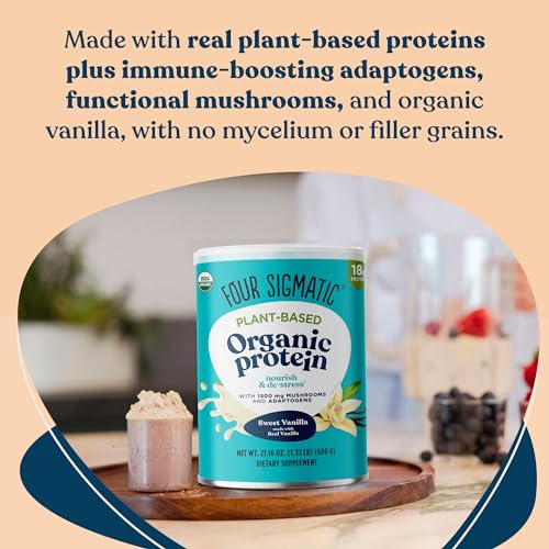 Four Sigmatic Organic Vegan Protein Powder | 18g Plant-Based Protein per Serving Four SigmaticBuy Supplements Australia