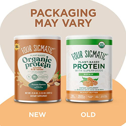 Four Sigmatic Organic Plant-Based Protein Powder Peanut Butter Protein with Lion’s Mane Four SigmaticBuy Supplements Australia