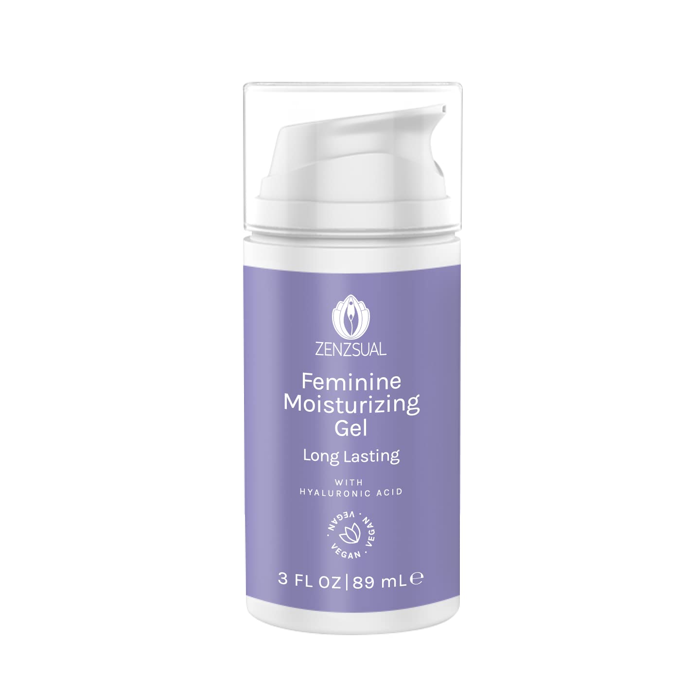 ZENZSUAL Vaginal Moisturizer Gel with Hyaluronic Acid, p-H Balanced, Water-Based for Women